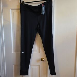 NWT XXL Under Armour Black Compression Cold Gear Leggings